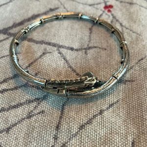 3 Alex and Ani wrap around bracelets silver